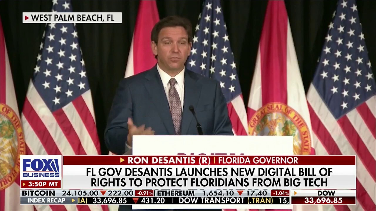 Ron DeSantis launches bill to defend Floridians against Big Tech