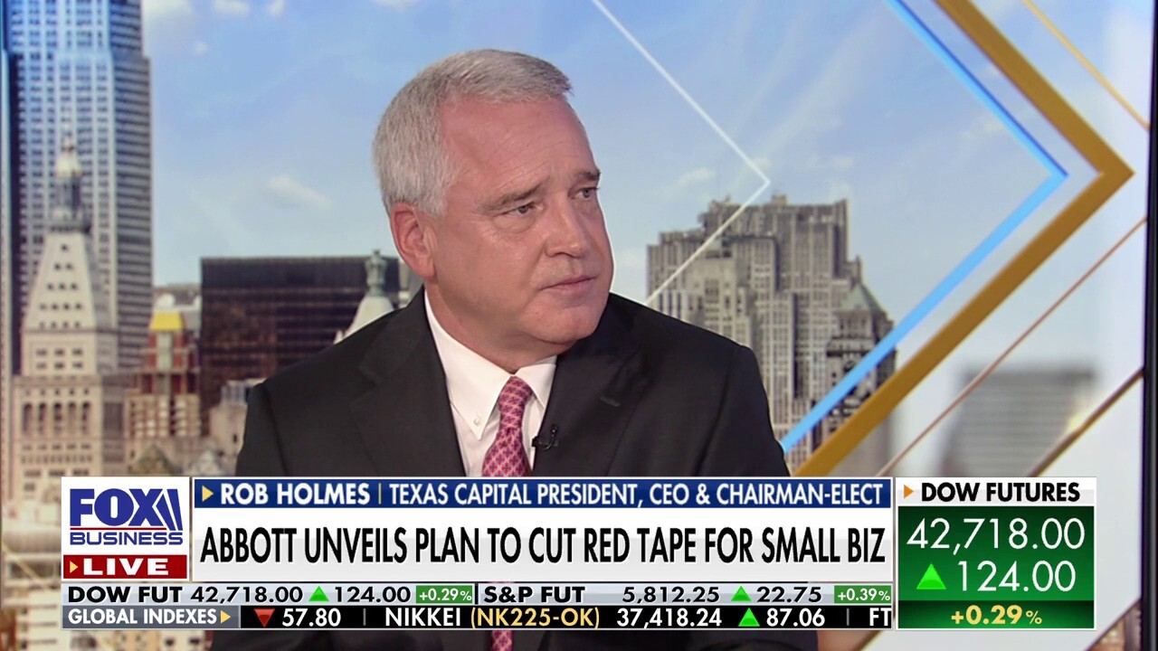 Texas Capital Bank CEO Rob Holmes weighs in on Gov. Greg Abbott's plan to cut red tape for small businesses on 'Mornings with Maria.'