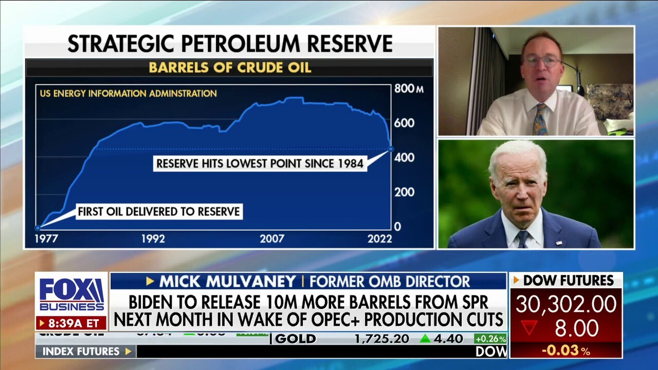 Former Acting White House Chief of Staff Mick Mulvaney says the Biden administration didn’t think OPEC+ oil cuts were coming.