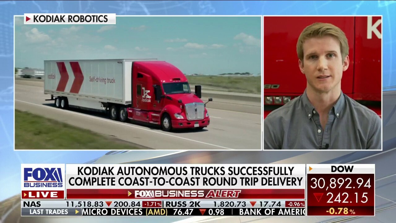 Kodiak Robotics co-founder and CEO Don Burnette explains how he plans to ease supply chain disruption by innovating the trucking industry on 'The Claman Countdown.'