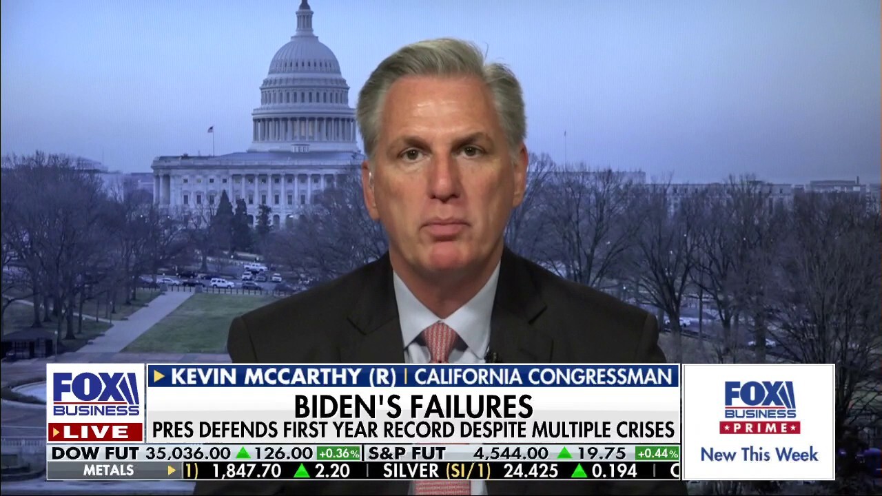 Kevin McCarthy: Americans have watched Biden’s first-year ‘weaknesses’ 