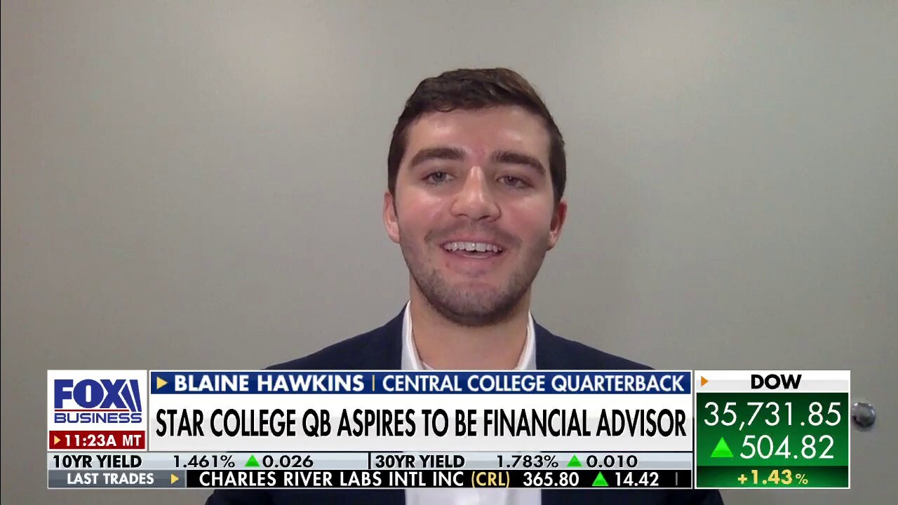 Central College quarterback Blaine Hawkins provides insight into why he aspires to be a financial advisor. 