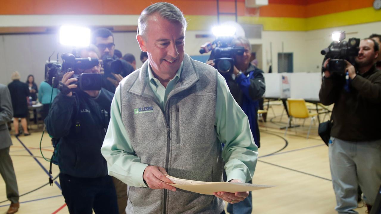 Gillespie gives concession speech after loss to Northam