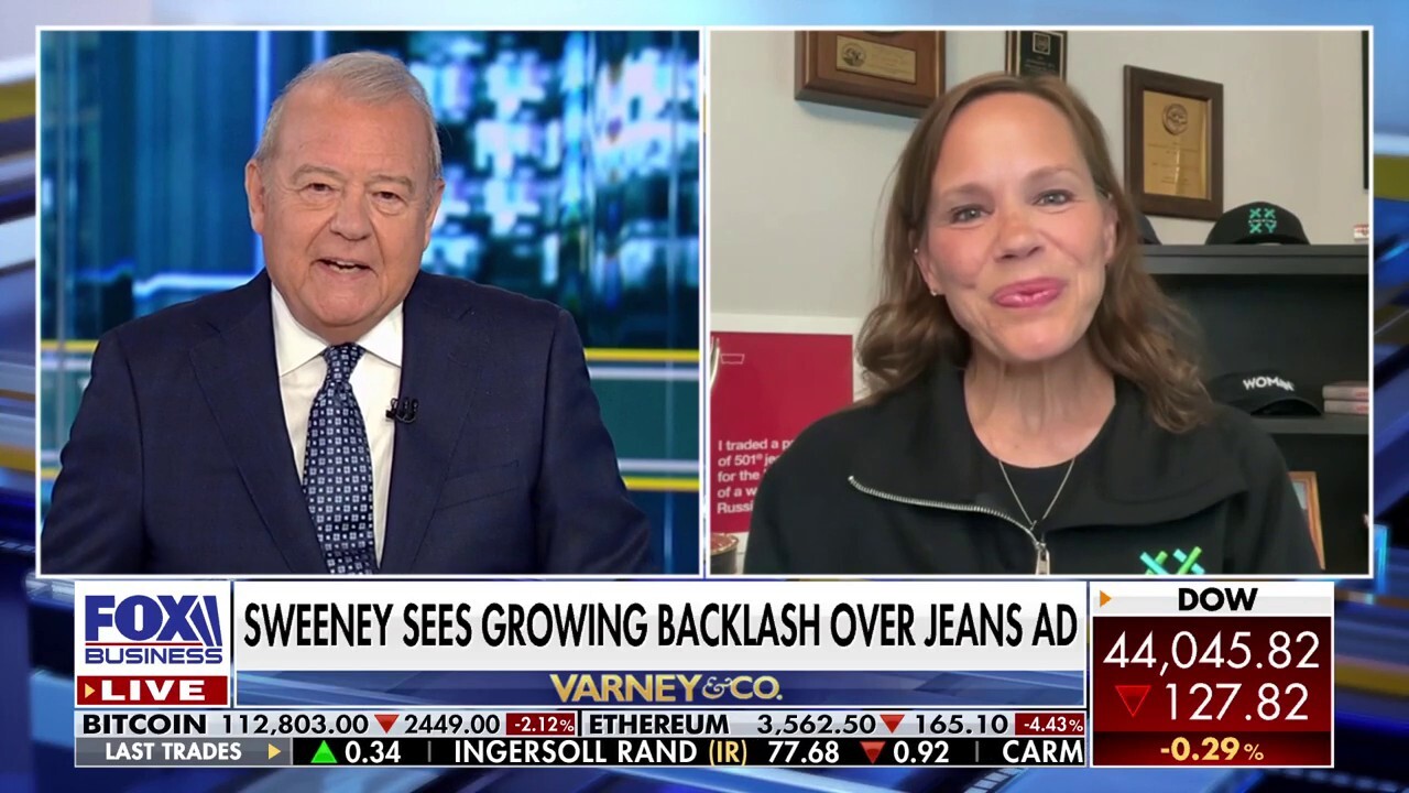 XX-XY Athletics founder and former Levi's brand President Jennifer Sey joins ‘Varney & Co.’ to weigh in on American Eagle’s controversial advertisement with Sydney Sweeney.