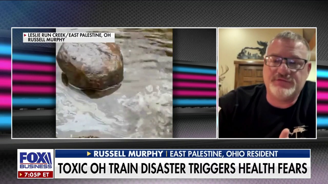 East Palestine, Ohio, resident Russell Murphy shares how the community feels about officials' claims the air is safe to breathe after toxic chemicals were released after a train derailed on 'Kennedy.' 
