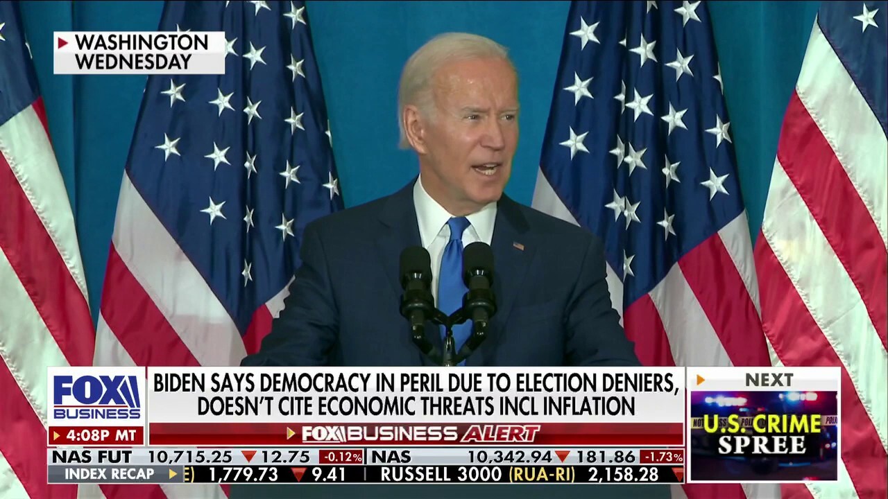 President Biden warns of threat to democracy in pre-midterm speech