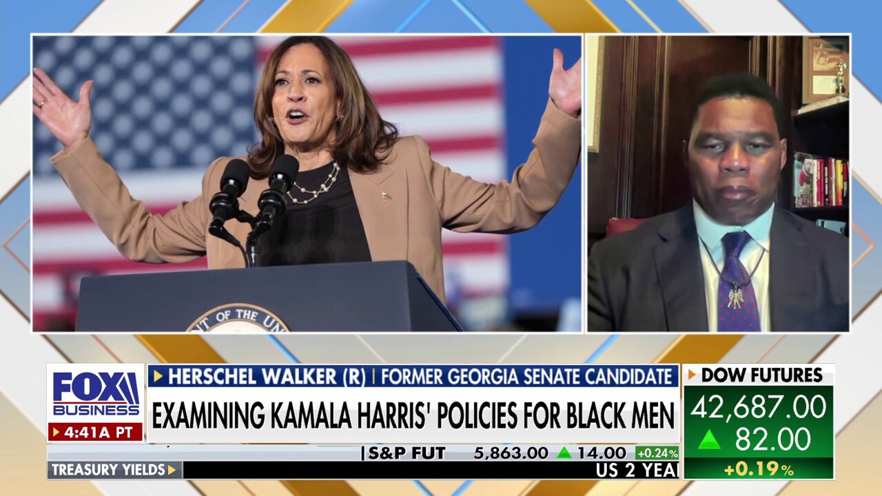 Kamala Harris is not the 'right one' to be president, Herschel Walker says