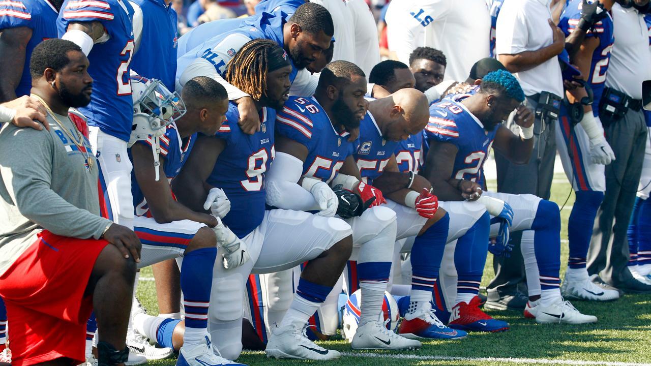 Trump slams NFL players for kneeling during national anthem