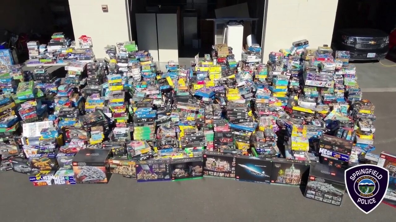 Police in Oregon put the case together, piece by piece, all leading to a massive LEGO bust where a toy store owner's accused of buying LEGOs stolen from his competitors. (Springfield Police Department)