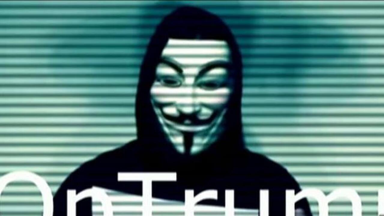 Trump hacked by Anonymous