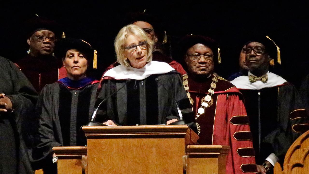 Betsy DeVos booed at commencement