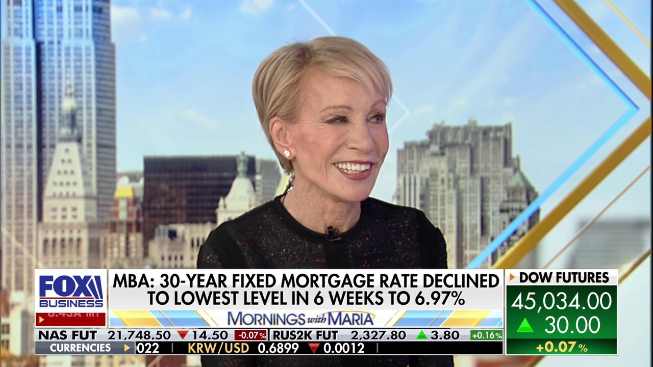 The Corcoran Group founder Barbara Corcoran discusses losing her Los Angeles home to wildfires, Gov. Gavin Newsom meeting with President Donald Trump, home insurance companies canceling policies and U.S. mortgage rates.