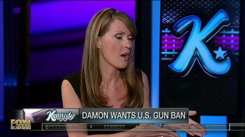 Actor Matt Damon wants U.S. gun ban 