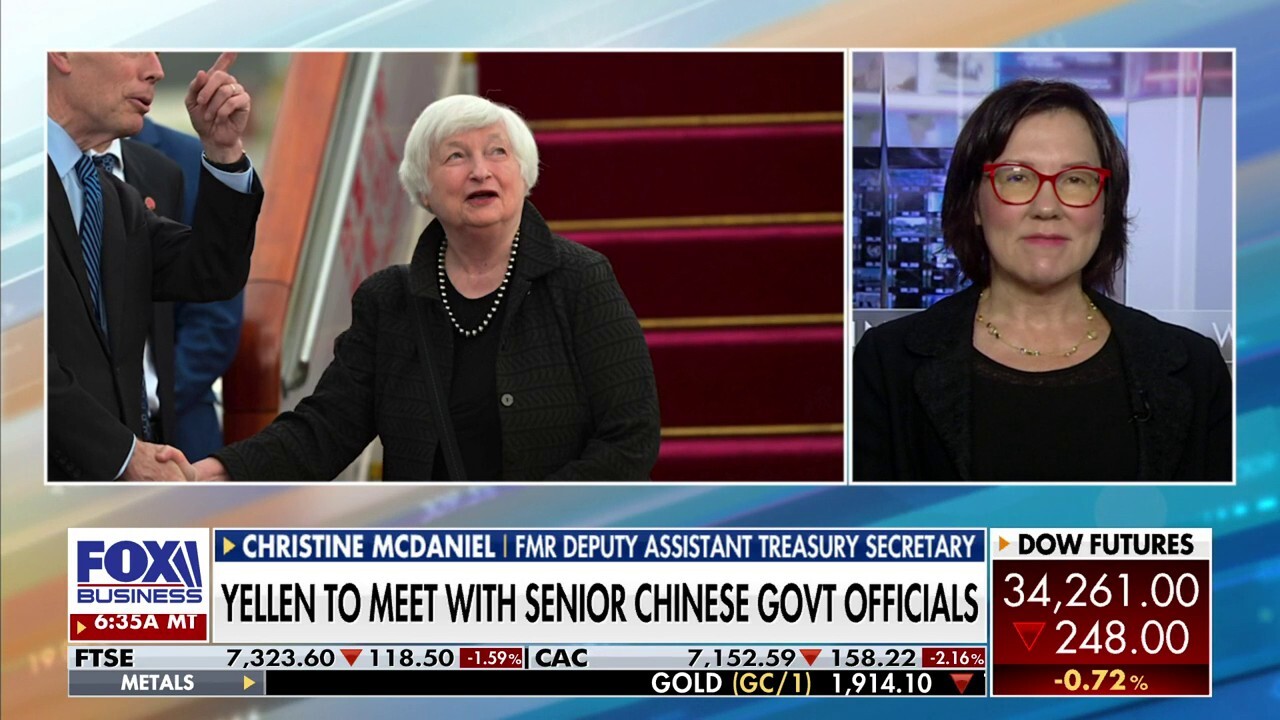 Former Deputy Assistant Treasury Secretary Christine McDaniel discusses Janet Yellen's trip to China, the Biden administration's 'Bidenomics' tour and the UPS, Teamster labor talks.