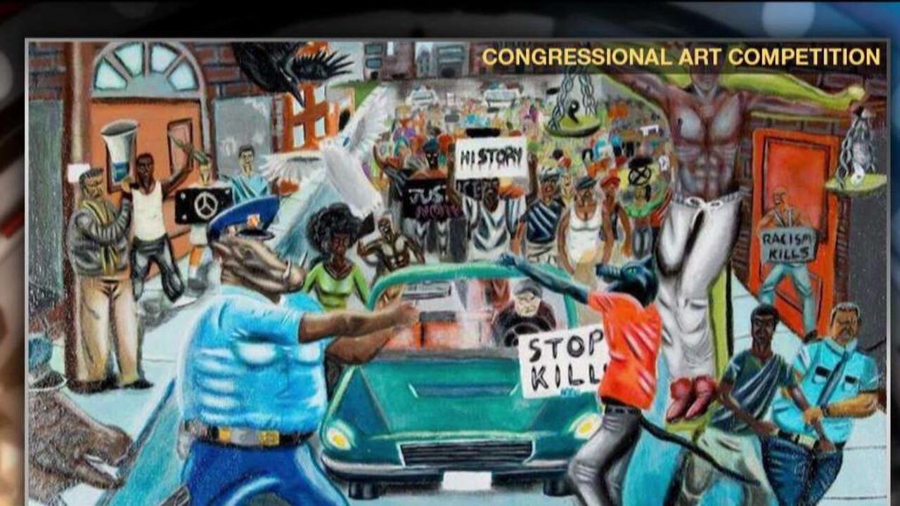 Why Rep. Hunter took down anti-police painting