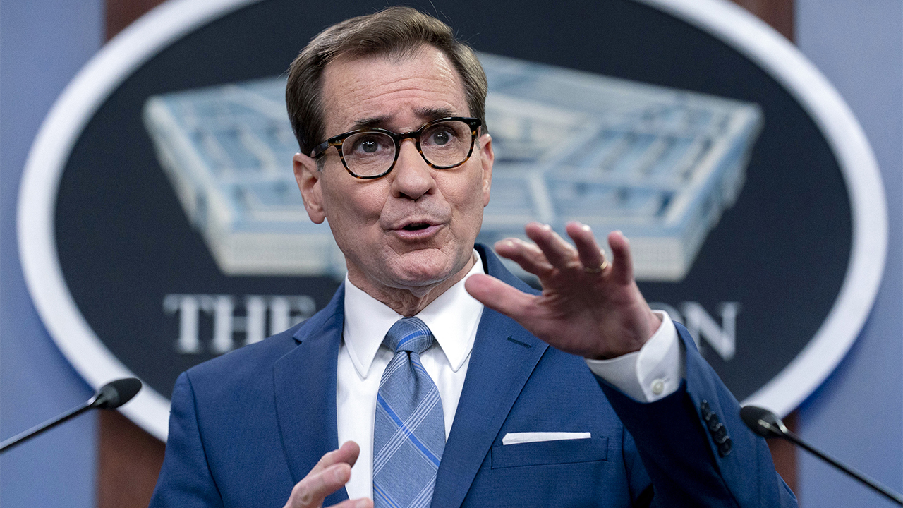 Pentagon press secretary John Kirby holds briefing 