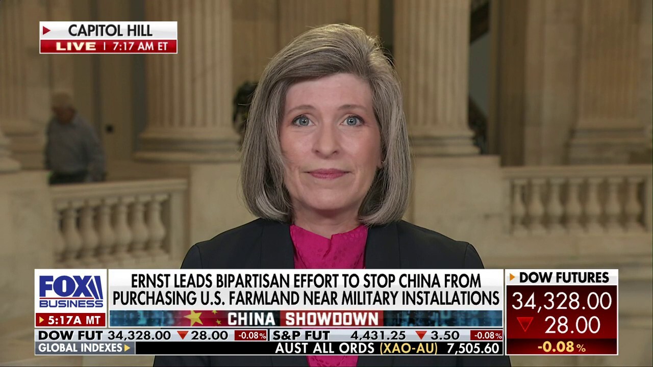 Sen. Joni Ernst, R-Iowa, criticizes President Bidens weak stance on the world stage due to his administrations appeasement of China.