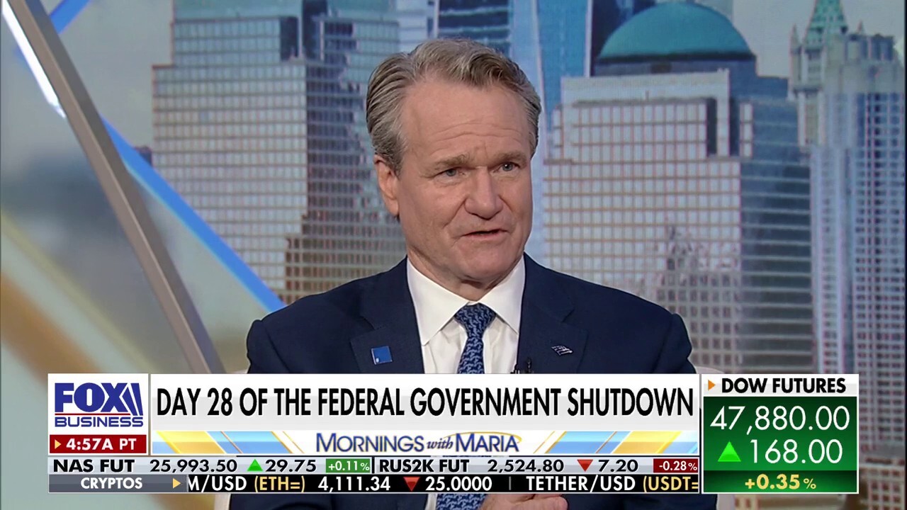 Bank of America CEO Brian Moynihan warns the prolonged government shutdown is dragging on the U.S. economy, delaying deals, freezing IPOs and threatening jobs as key approvals grind to a halt.