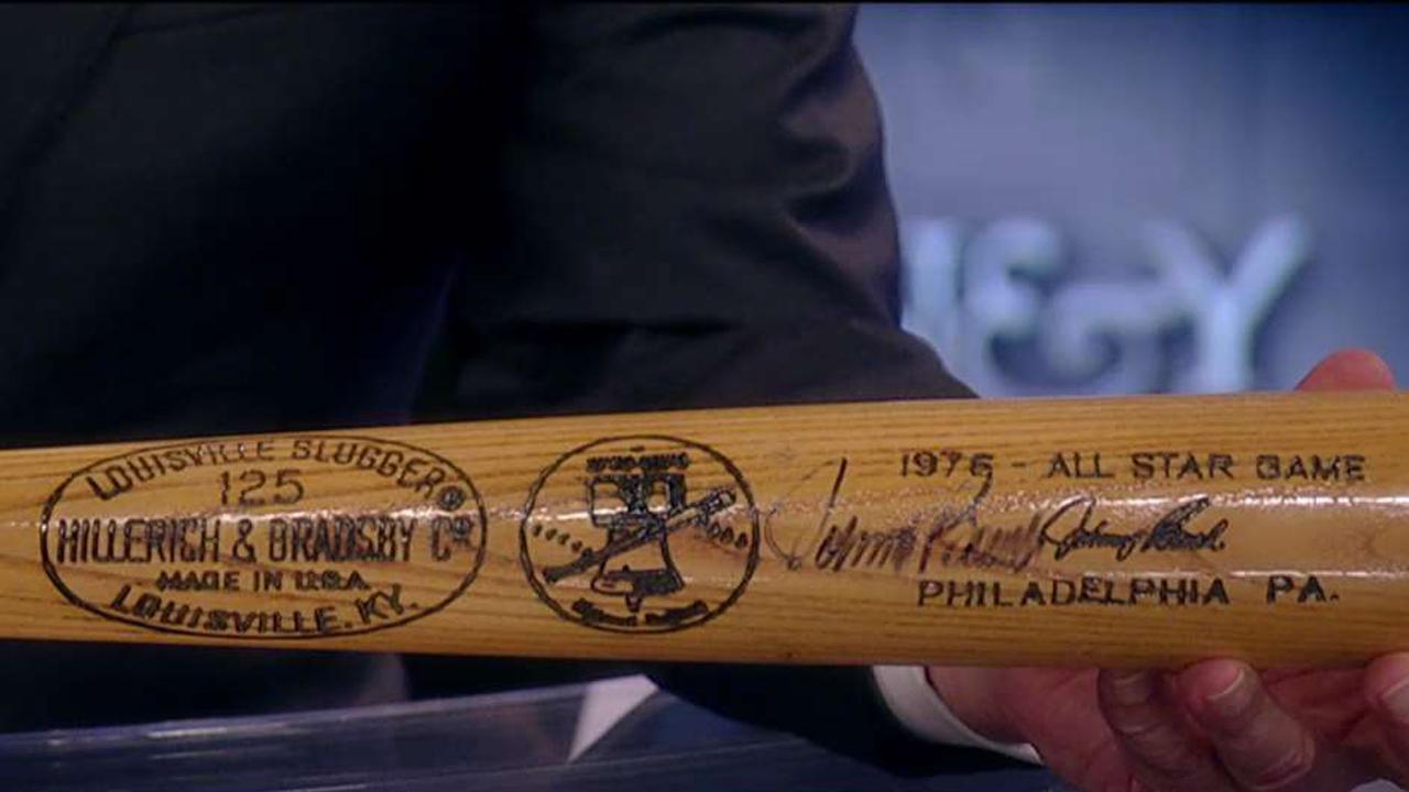 Baseball 1976 bicentennial All-Star game bat for auction