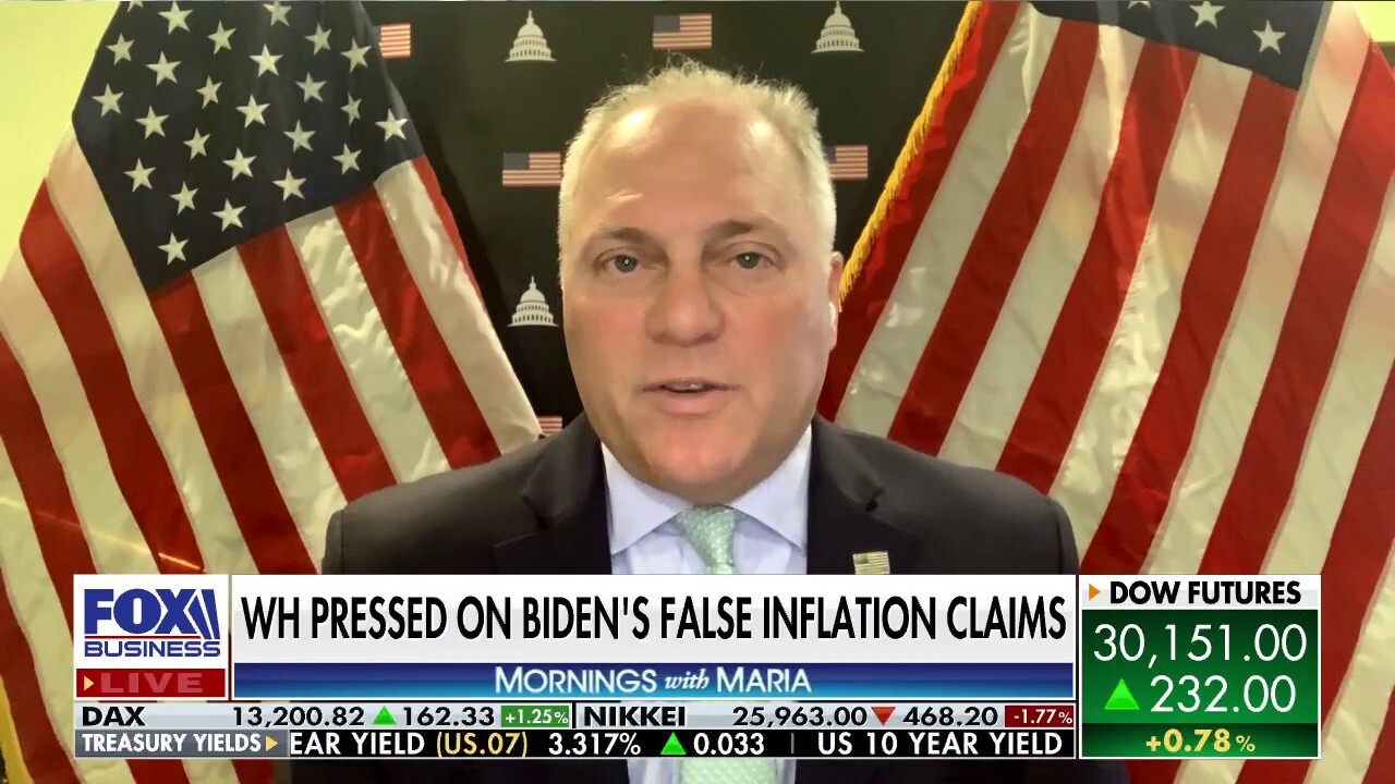 Rep. Steve Scalise, R-La., slams President Biden’s energy policies and handling of record-high inflation.