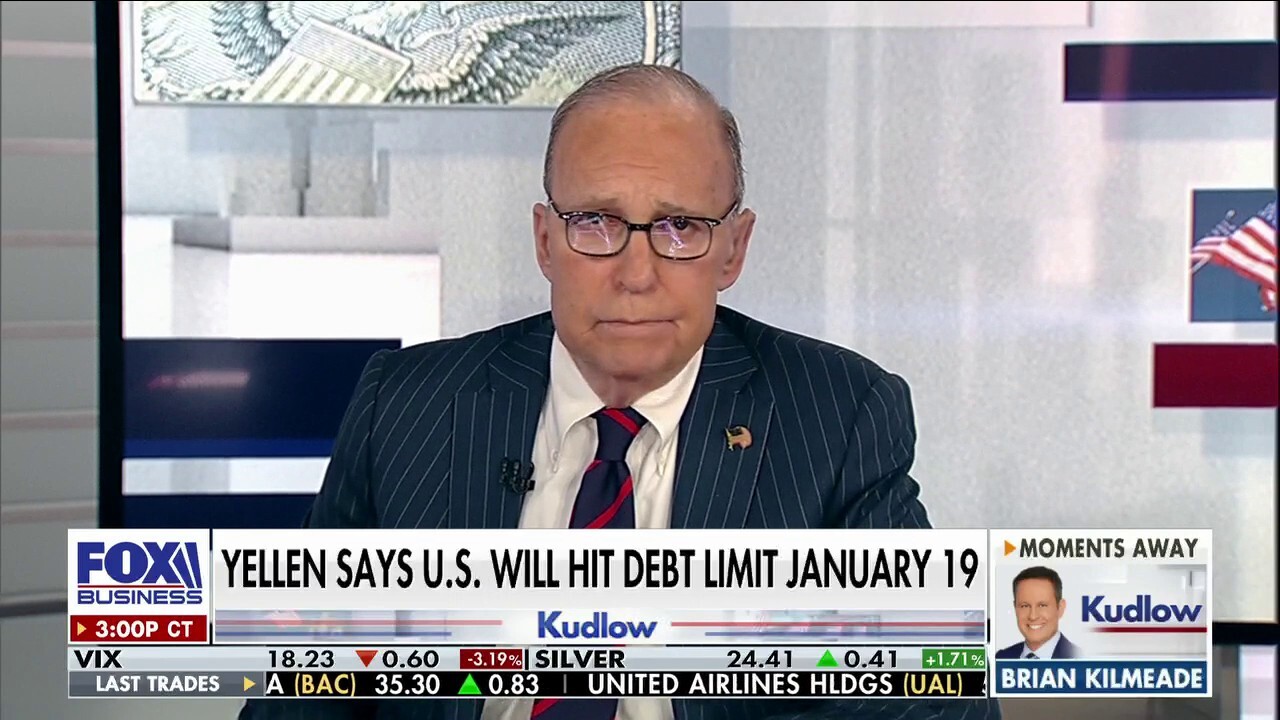 FOX Business host Larry Kudlow discusses the government's debt limit and ceiling and the GOP's movement to restore a regular budget order on 'Kudlow.'