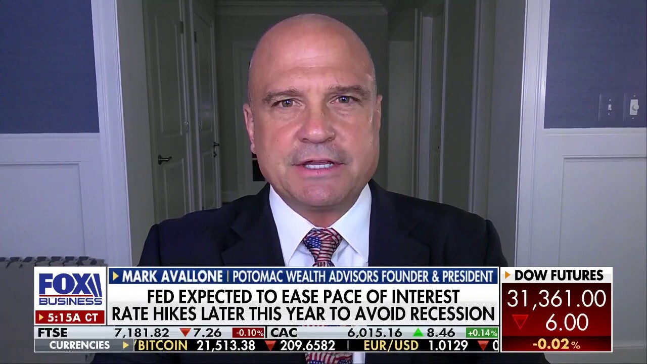 Potomac Wealth Advisors founder and president Mark Avallone says the Fed has a 'dual mandate' to temper inflation and keep employment strong.