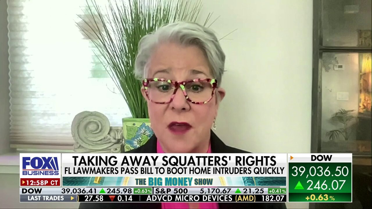 Florida homeowner Patti Peeples discusses House bill 621 which authorizes property owners to request action by the police to immediately remove squatters on 'The Big Money Show.'