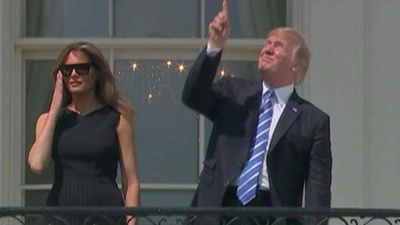 Trump glanced at eclipse without glasses, is he in danger of going blind?