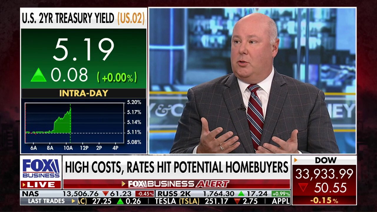 National Association of Home Builders CEO Jim Tobin reacts to declining construction sentiment and says the government needs to 'be a helping hand.'