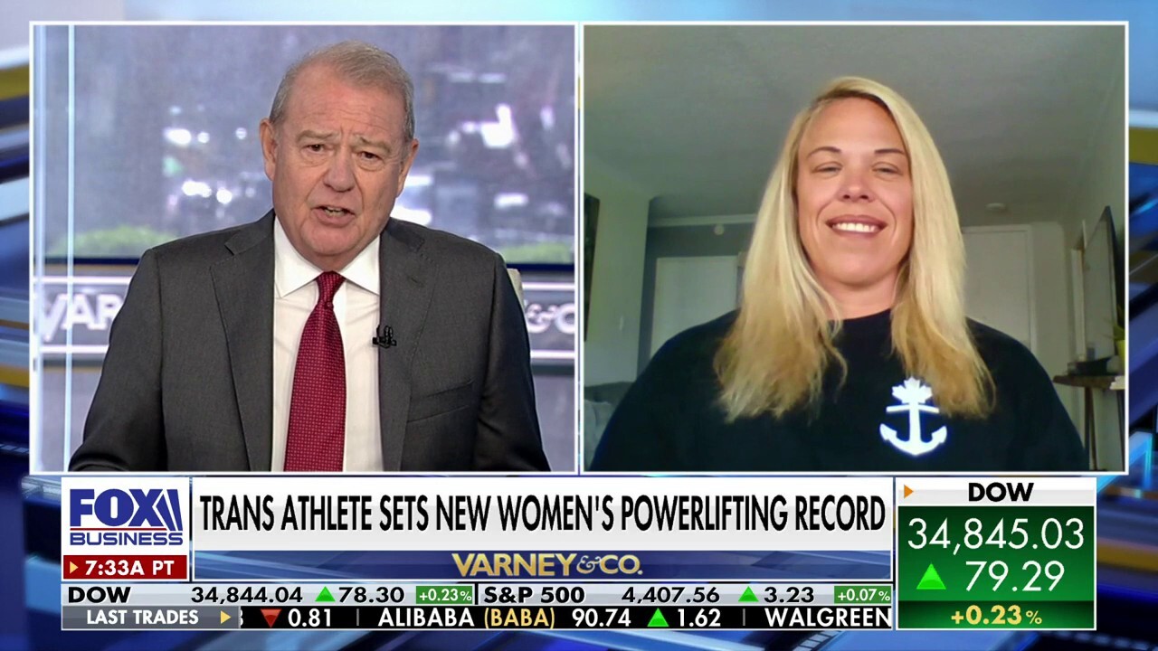 Female powerlifter April Hutchinson sounds off on 'Varney & Co' after a Canadian transgender powerlifter set a new world record for the competitive sport.