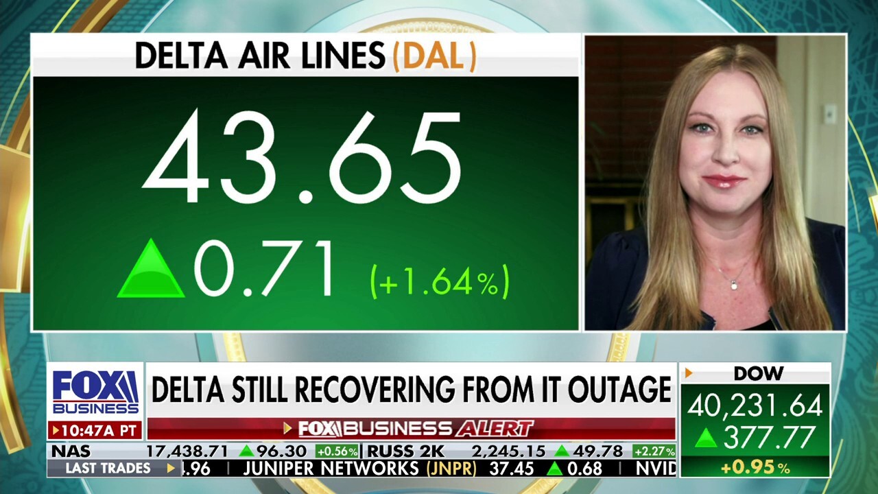 Simpler Trading VP of Options & Delta analyst Danielle Shay discusses the airline's shares following the IT outage and her outlook on tech stocks.