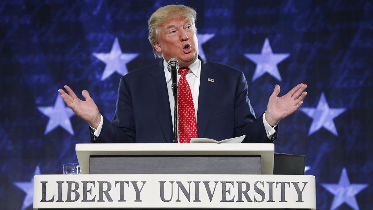 Trump flubs Bible verse during speech at Liberty University