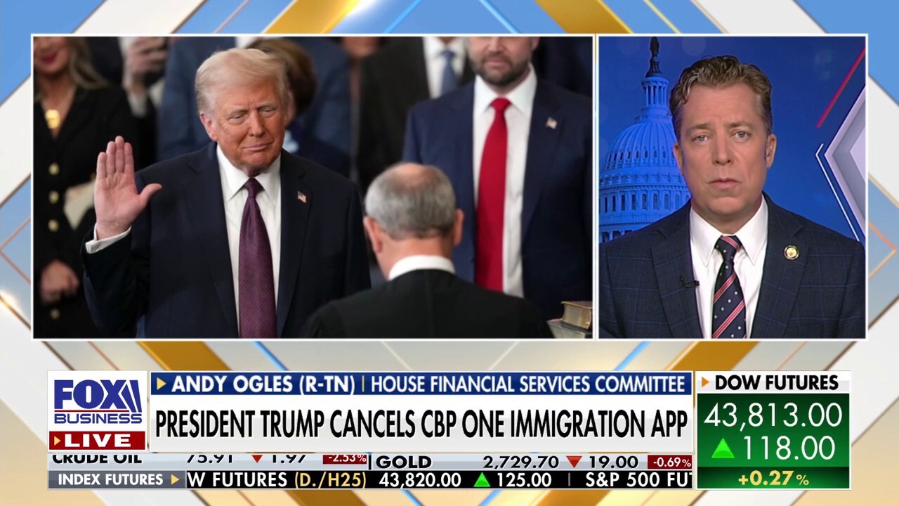 Rep. Andy Ogles, R-Tenn., reacts to President Trump issuing 200 executive actions on his first day, the introduction of a bill to acquire Greenland and the House Freedom Caucus floats raising the corporate tax rate for easing the SALT cap.