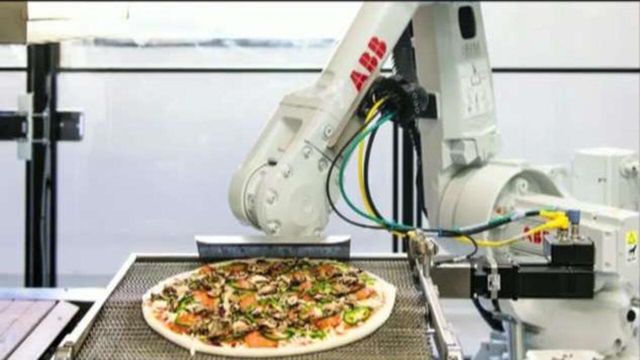 Pizza made by robot chefs
