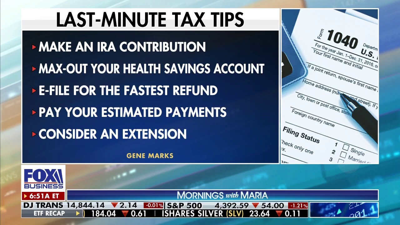 The Marks Group President Gene Marks, CPA, discusses last-minute tax tips ahead of Tax Day 2022.