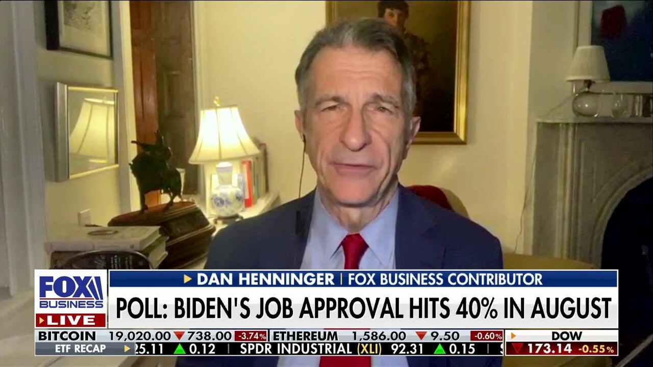 Poll: Biden’s Job Approval Hits 40% In August | Fox Business Video