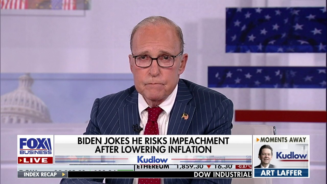 FOX Business host Larry Kudlow sets the record straight after President Biden claims Republicans want to impeach him over inflation.