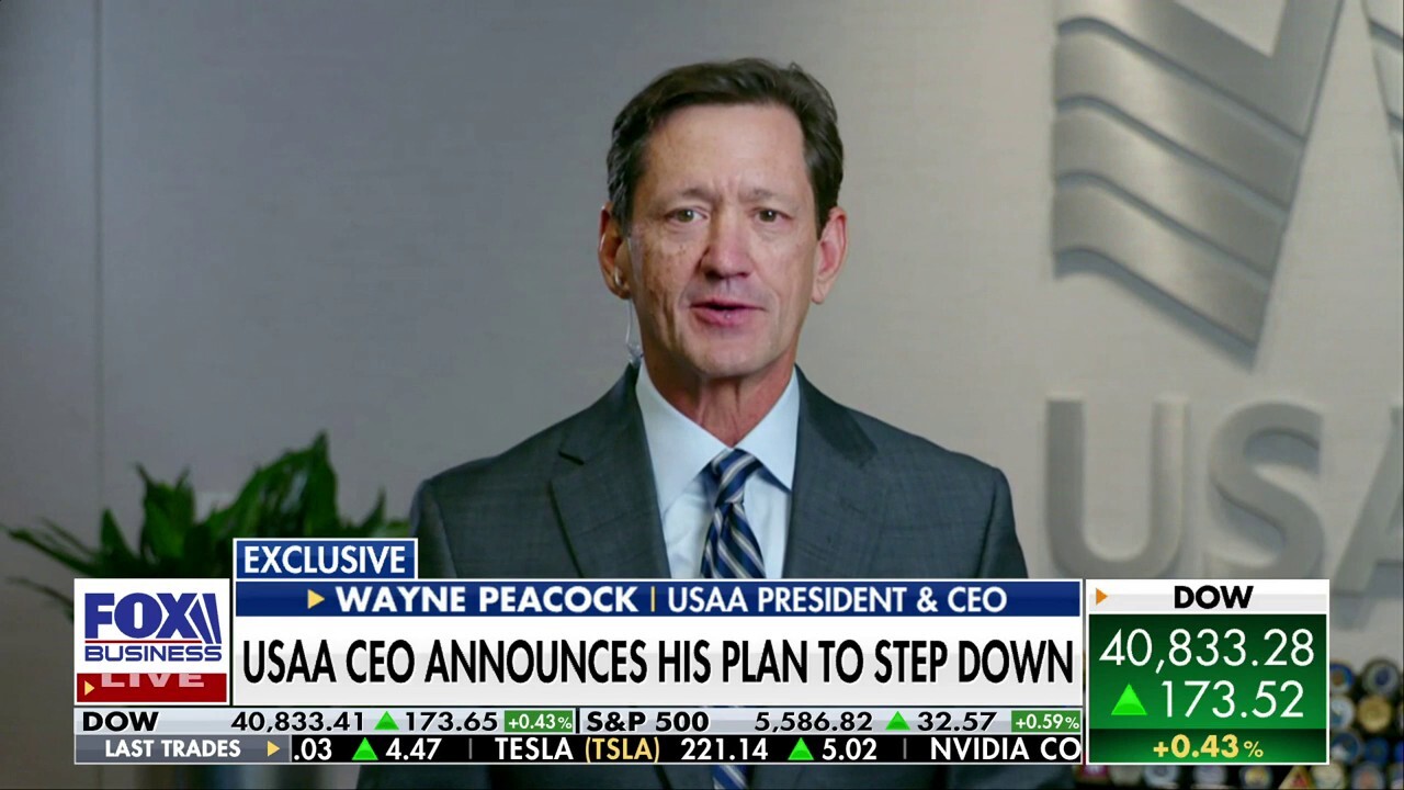 USAA CEO Wayne Peacock announces he is retiring from insurance industry in 2025 