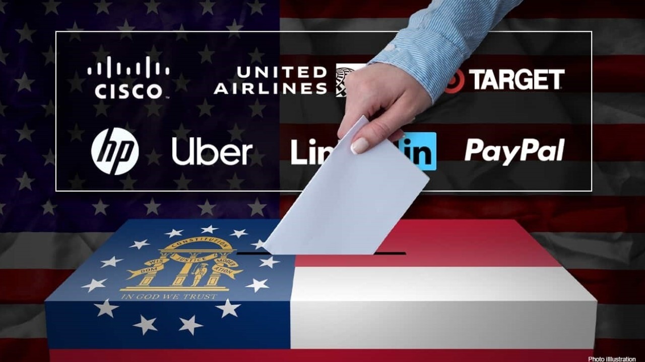 Retired American Express CEO and Chairman Harvey Golub discusses companies criticizing Georgia's new voting law, arguing that it is not the role of companies to speak on political issues.