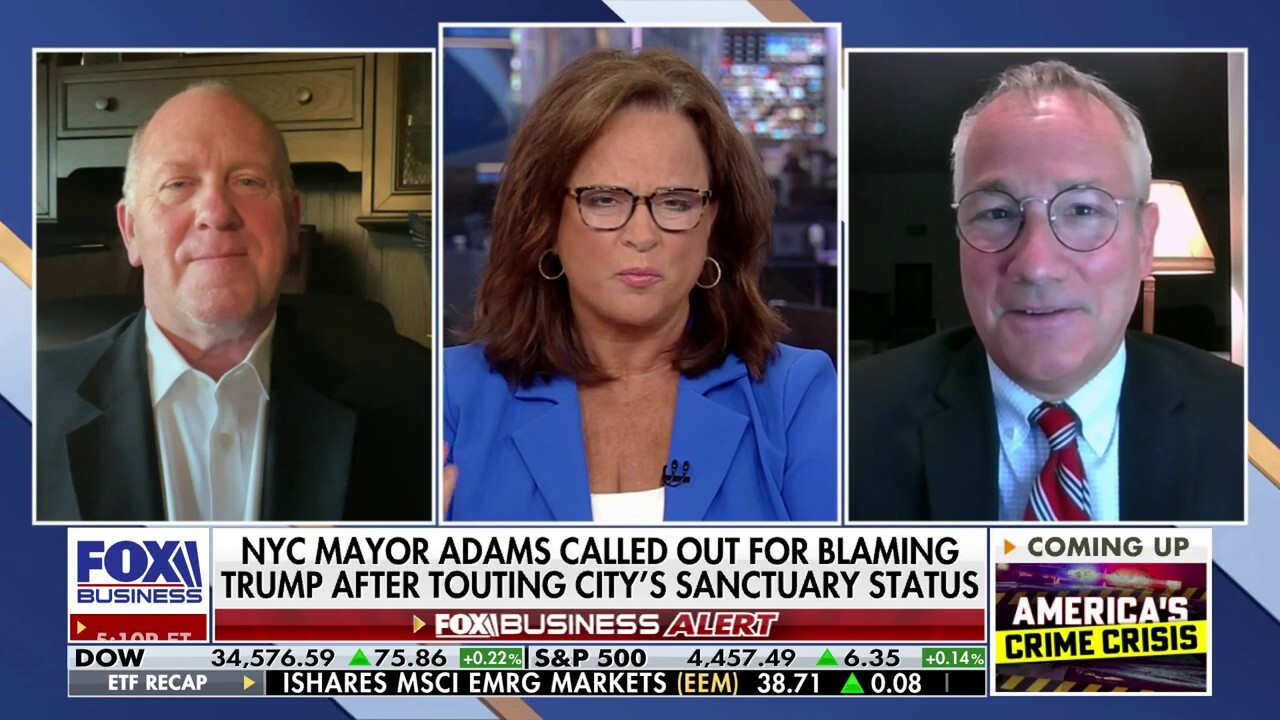 Tom Homan on Mayor Adams blaming Trump for migrant crisis: 'Adams is an embarrassment'