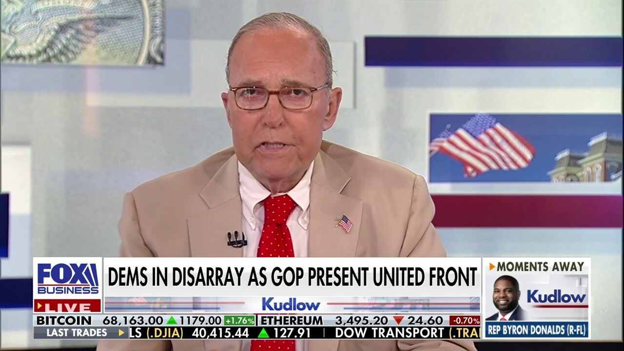 FOX Business host Larry Kudlow reacts to bombshell news President Biden is withdrawing from the 2024 election on 'Kudlow.'