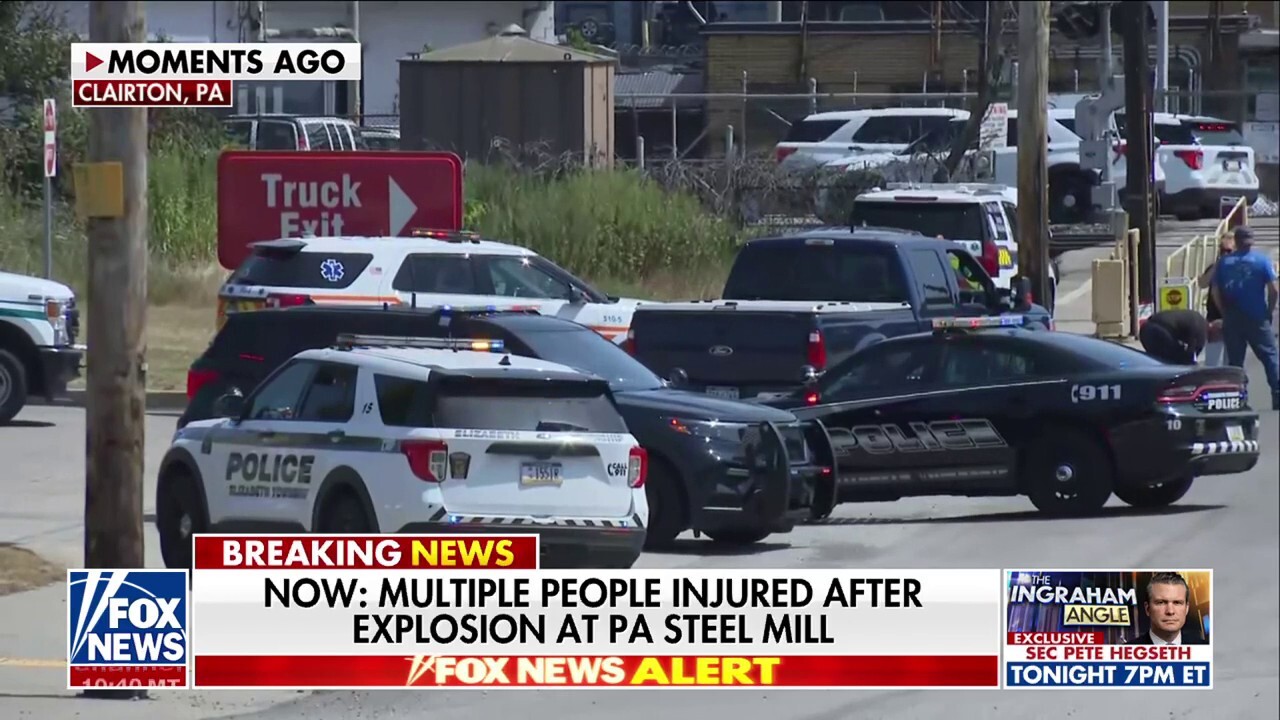 An explosion rocked the U.S. Steel Clairton Coke Works plant in Clairton, Pennsylvania, on Aug. 11, 2025. Multiple people have been reported injured at the industrial facility.