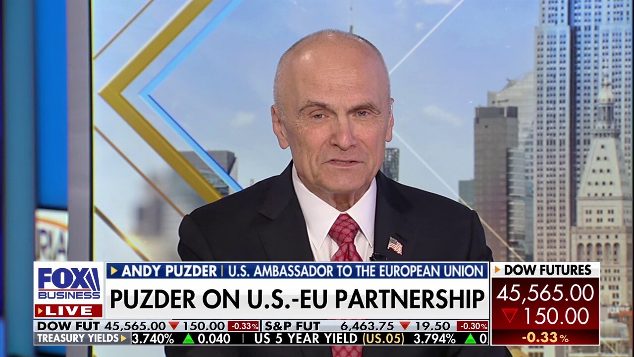 U.S. Ambassador to the EU Andy Puzder joins 'Mornings with Maria' for his first interview since confirmation to discuss trade, energy, Ukraine and advancing President Donald Trump’s America first agenda.