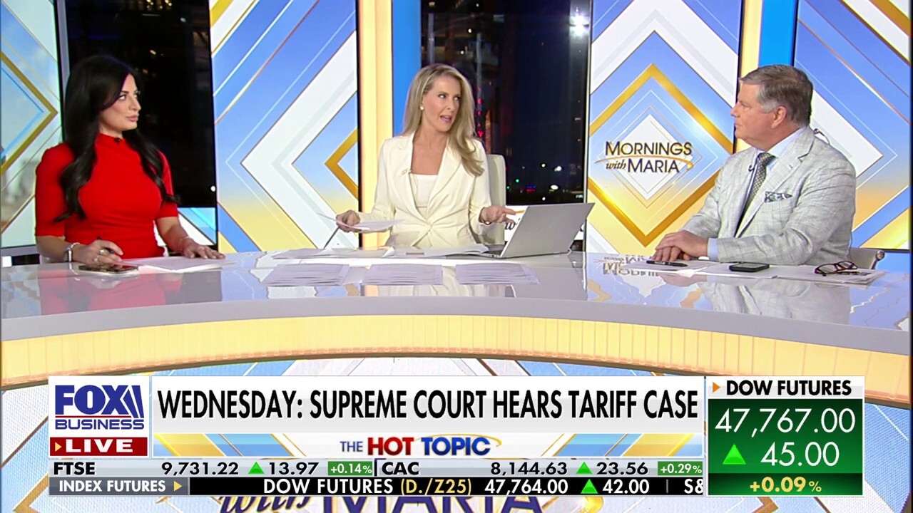‘Mornings with Maria’ panel react to the Supreme Court’s high-stakes review of President Donald Trump’s emergency tariff powers, as the White House defends tariffs as vital to U.S. national security and economic strength.