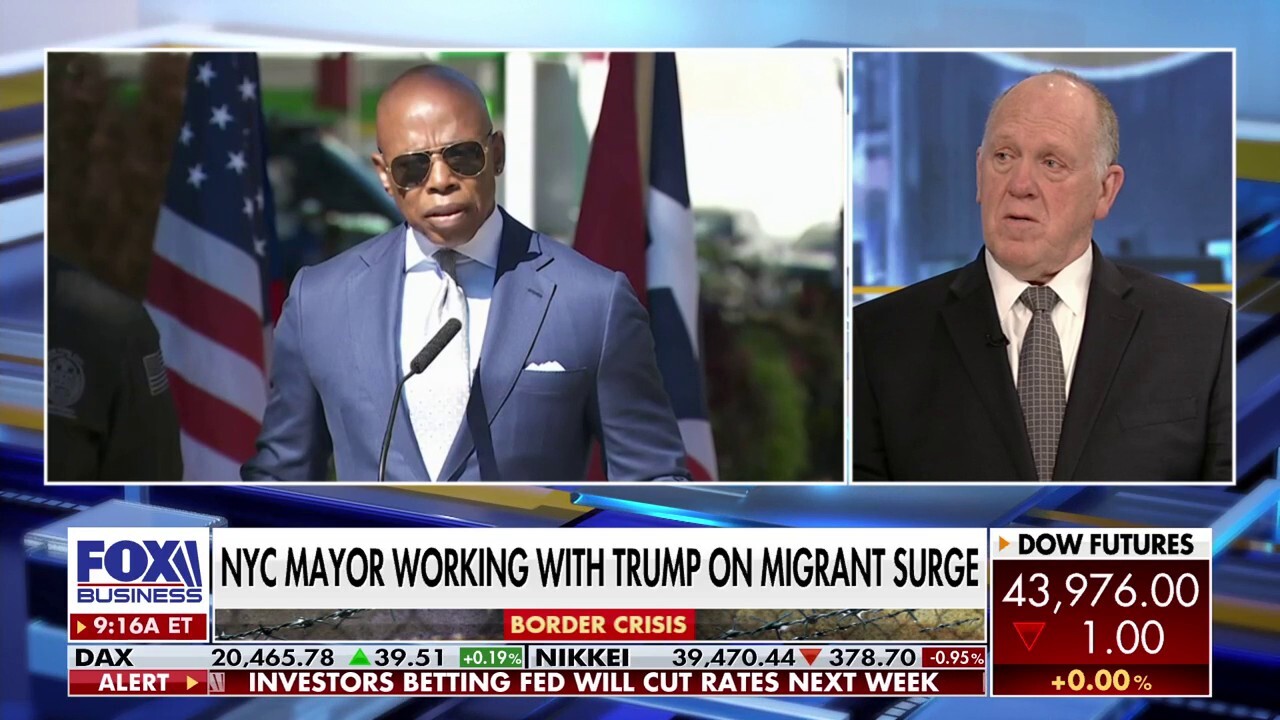 NYC Mayor Eric Adams is 'all in' on Trump's border plan: Tom Homan