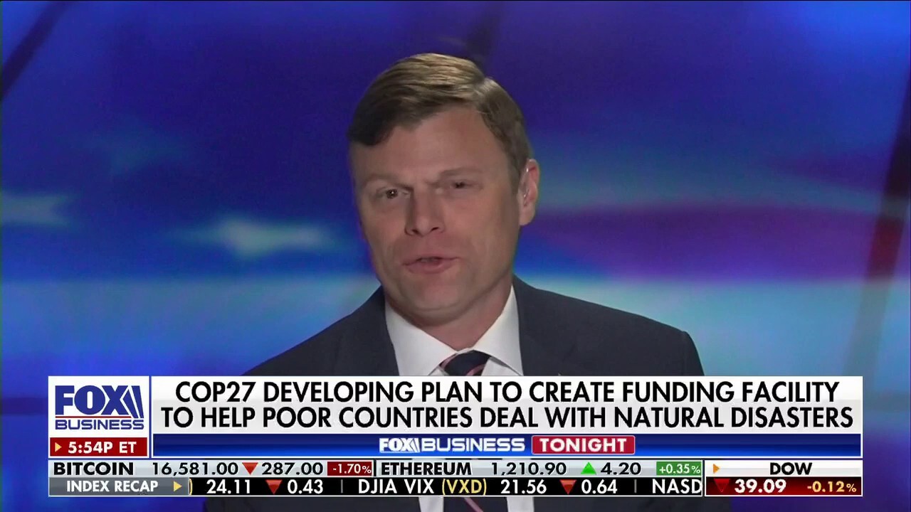 Former Trump adviser Christian Whiton discusses COP27's proposal to aid poor nations in combating climate change and natural disasters on 'Fox Business Tonight.'
