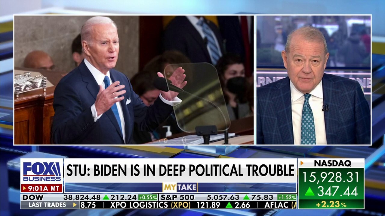 'Varney & Co.' host Stuart Varney discusses President Biden pivoting on policies as he looks to reset his campaign with the State of the Union.