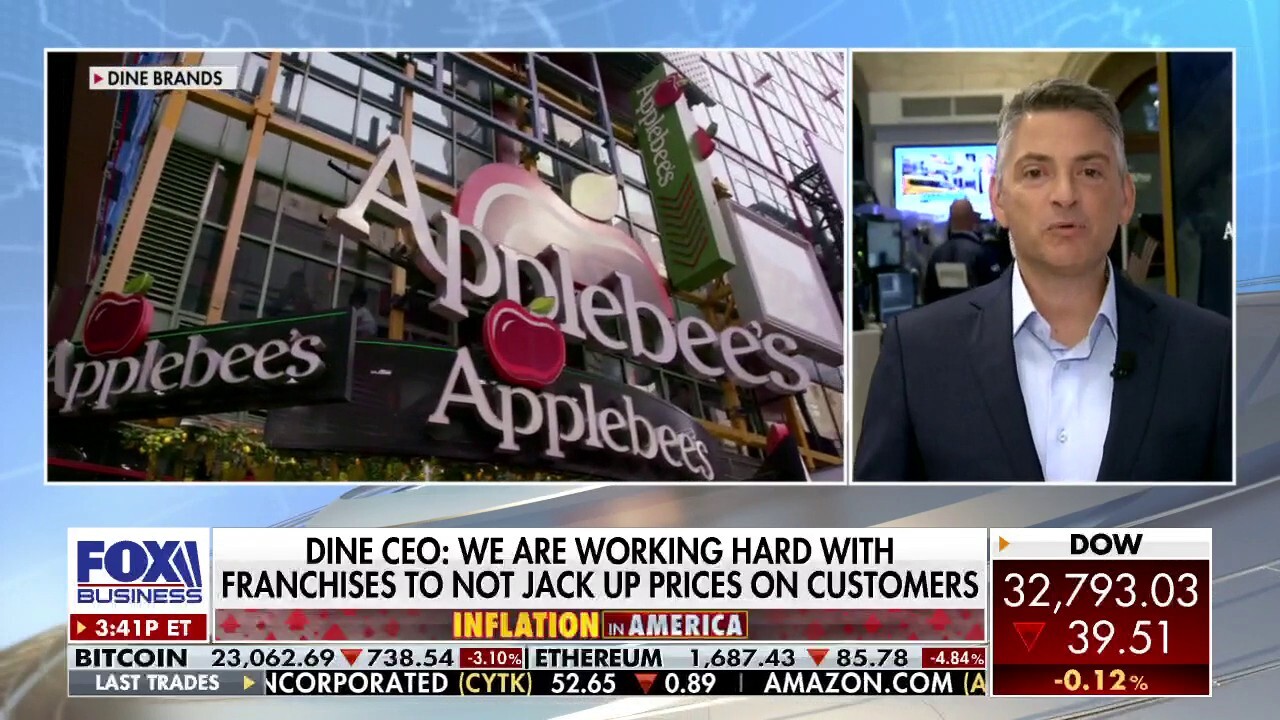 Dine Brands CEO John Peyton discusses consumer spending trends as food prices continue to climb on 'The Claman Countdown.'