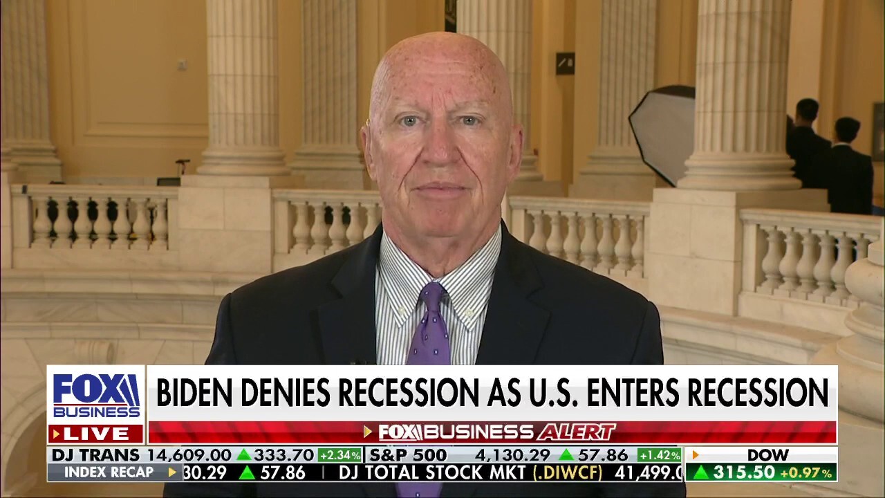Rep. Kevin Brady discusses how Biden is still denying that the U.S. has entered a recession on ‘Fox Business Tonight.’