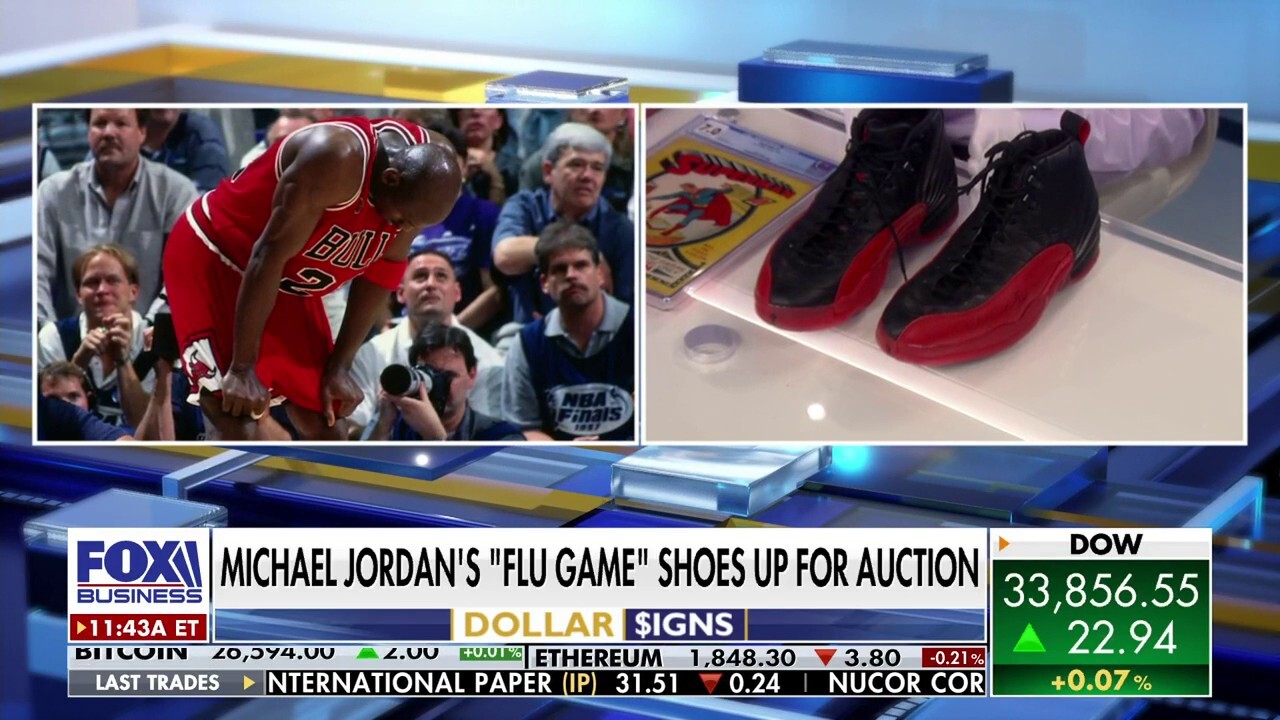 Michael Jordan's 'flu game' sneakers hit auction with a heavy price tag